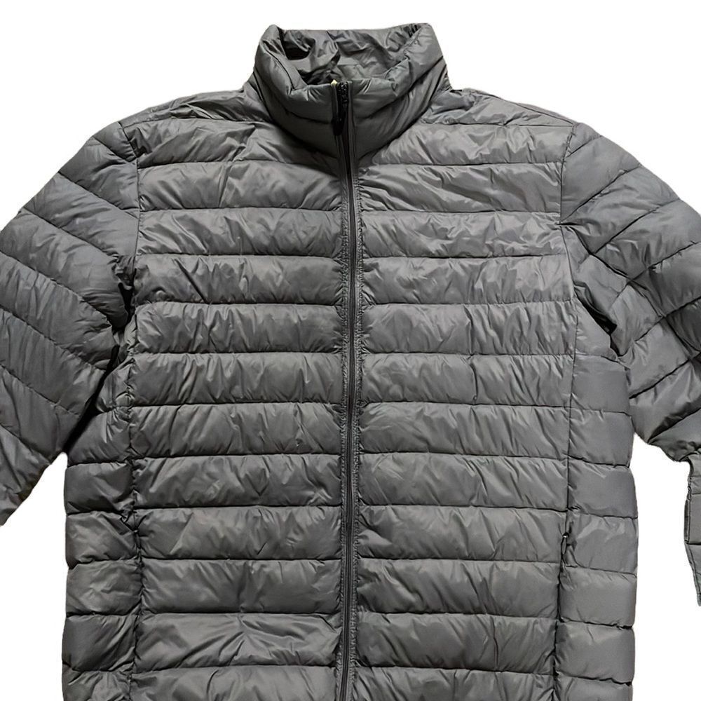 Baleno ~ Ultra Light Down Jacket ~ size XL ~ gray exterior, navy interior